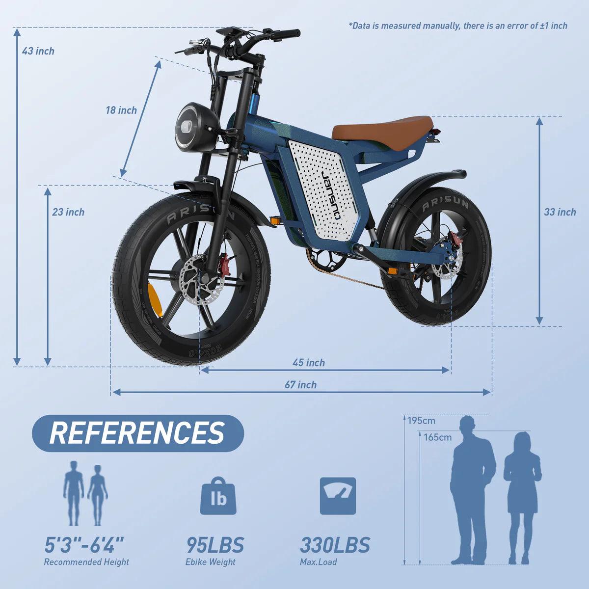 JANSNO X60 Dual Motor Electric Bike - Pogo Cycles