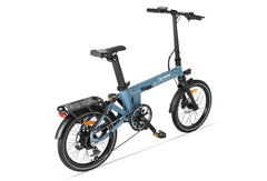 Blue - Cyrusher Sonder Folding Electric Bike on a white background