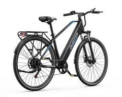 Black DUOTTS C29 Lite Electric bicycle with brand logo on a white background - Pogo Cycles, Ireland