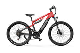 Red and black - DUOTTS E29 Electric Bike on a white background