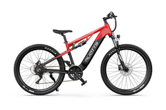 Red and black - DUOTTS E29 Electric Bike on a white background