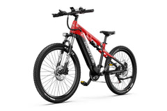 Red DUOTTS E29 Electric bicycle on a white background