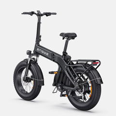Side view of Black Engwe EP-2 3.0 Boost Electric Bike on a white background