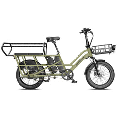 Fafrees FF20 CUV bike with a basket and seat on a white background