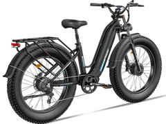 Freesky Ranger M-540 Dual-Motor Step-Thru Ebike in black - right side view
