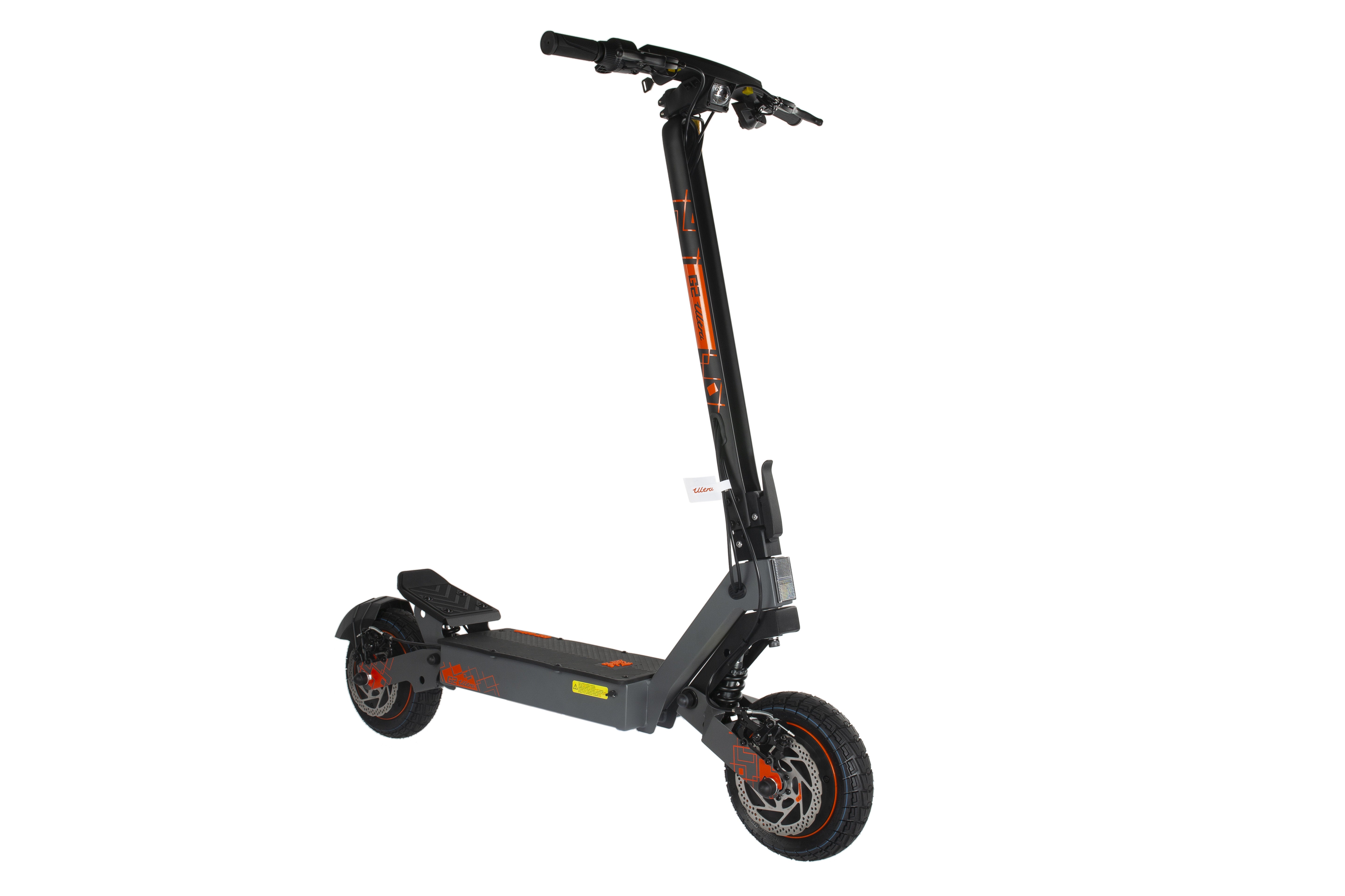 Black KuKirin G2 Ultra Electric Scooter on a white background - Pogo Cycles