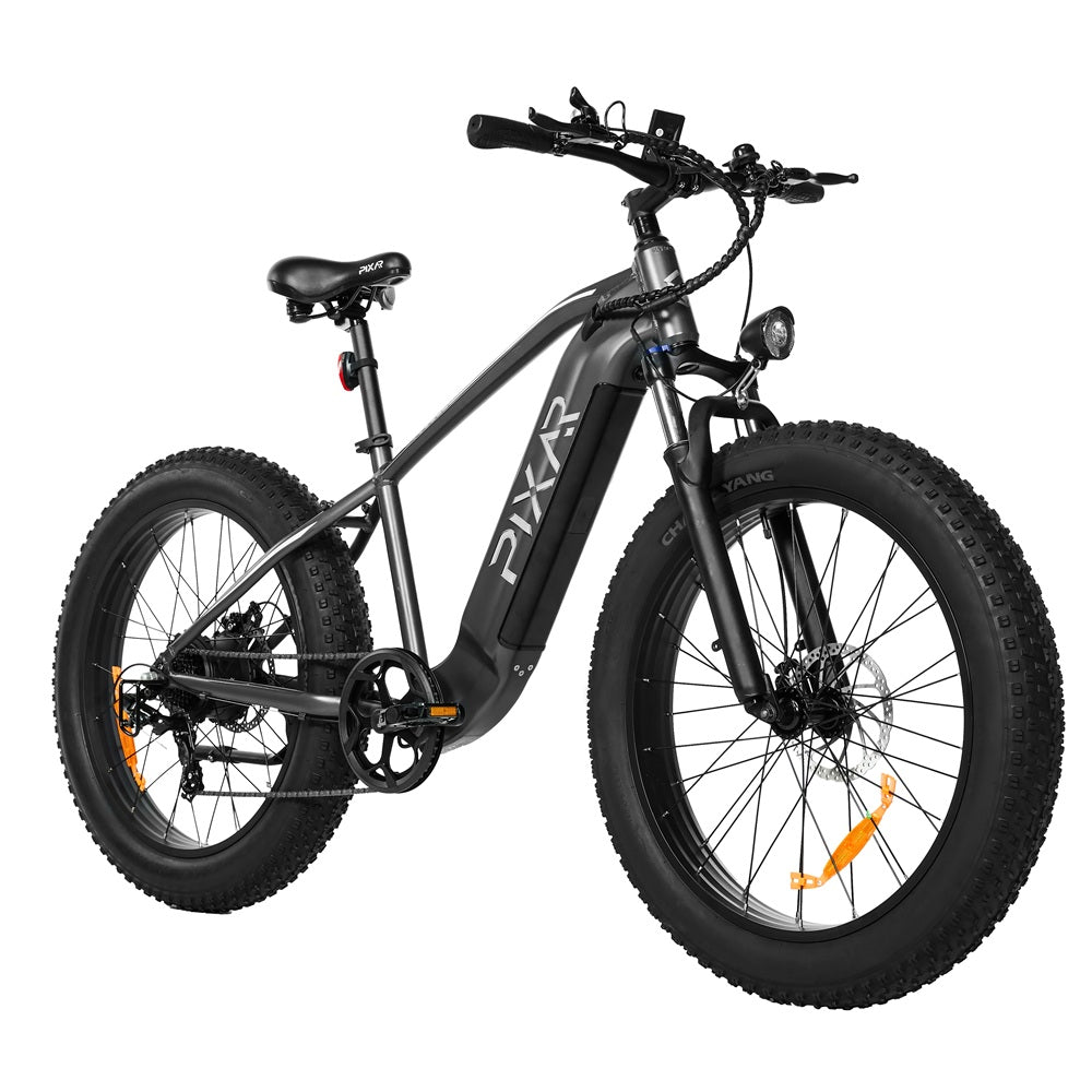 Pixar Space 1 High-Performance Electric Bike with thick tires on a white background