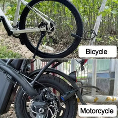 Bicycle chain lock metal anti-theft bicycle lock, with key, can protect and reinforce the bicycle to the maximum extent possible