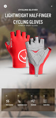 Breaking Wind Cycling Half Finger Gloves Anti-slip Bicycle Mittens Racing Road Bike Glove MTB Biciclet Guantes