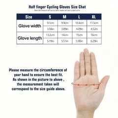 Sports Half Finger Gloves, Unisex Outdoor Cycling & Mountaineering Gloves, Fitness Breathable Shock Absorbent Non-slip Gloves