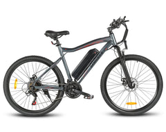SAMEBIKE SY26-II Electric Mountain Bike in grey- Pogo Cycles