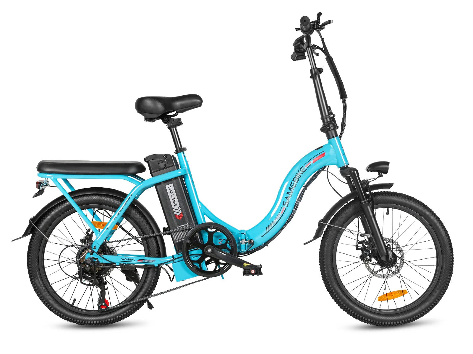 Light Blue - Samebike CY20 Electric Bike - Pogo Cycles, Ireland