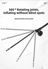 ESLNF Portable High-pressure 300psi Bike Air Pump with Gauge for Fork & Rear Suspension Shock Absorber Mountain Bicycle