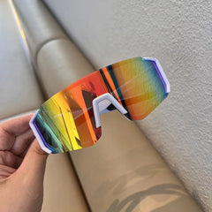 UV Sandproof Cycling Sunglasses Eye Protector Clear Outdoor Sport Goggle Protection Anti Radiation Lens Windproof Glasses