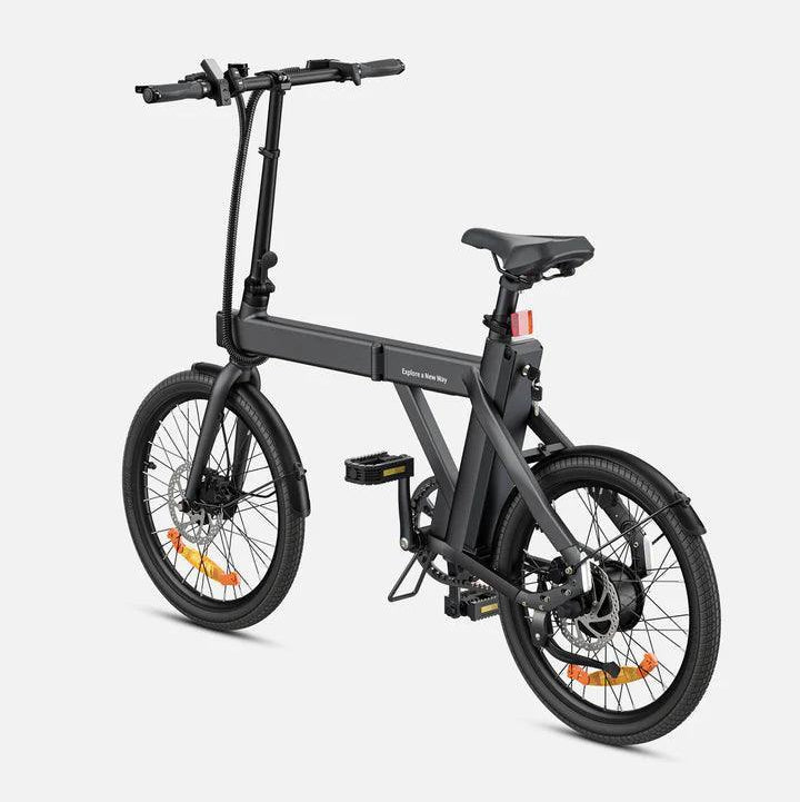 ENGWE P20 Electric Bike in black with left view on white background- Pogo Cycles