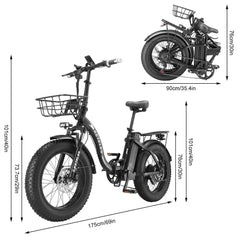 Dimensions of Keteles KF9 Electric Bike -Ireland- Pogo Cycles