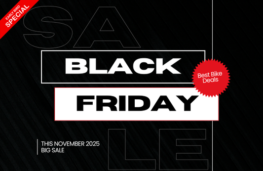 Black Friday sale banner for Pogo Cycles with best bike deals, November 2025 promotion.