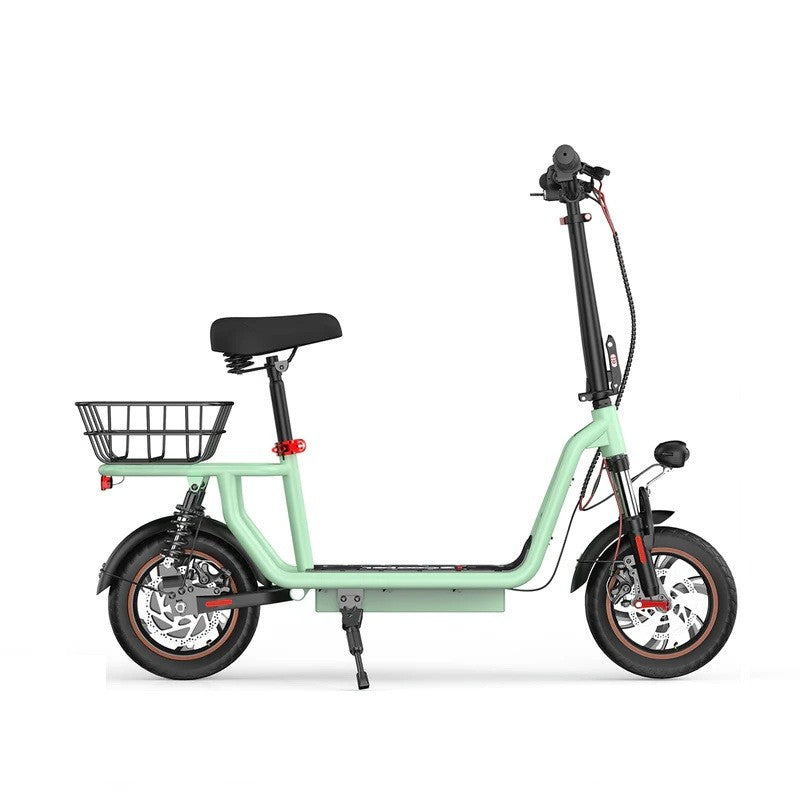 iScooter i12 Electric Scooter With Seat & Carry Basket