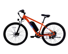 Orange PVY M29 Commuter Electric  bicycle on a white background