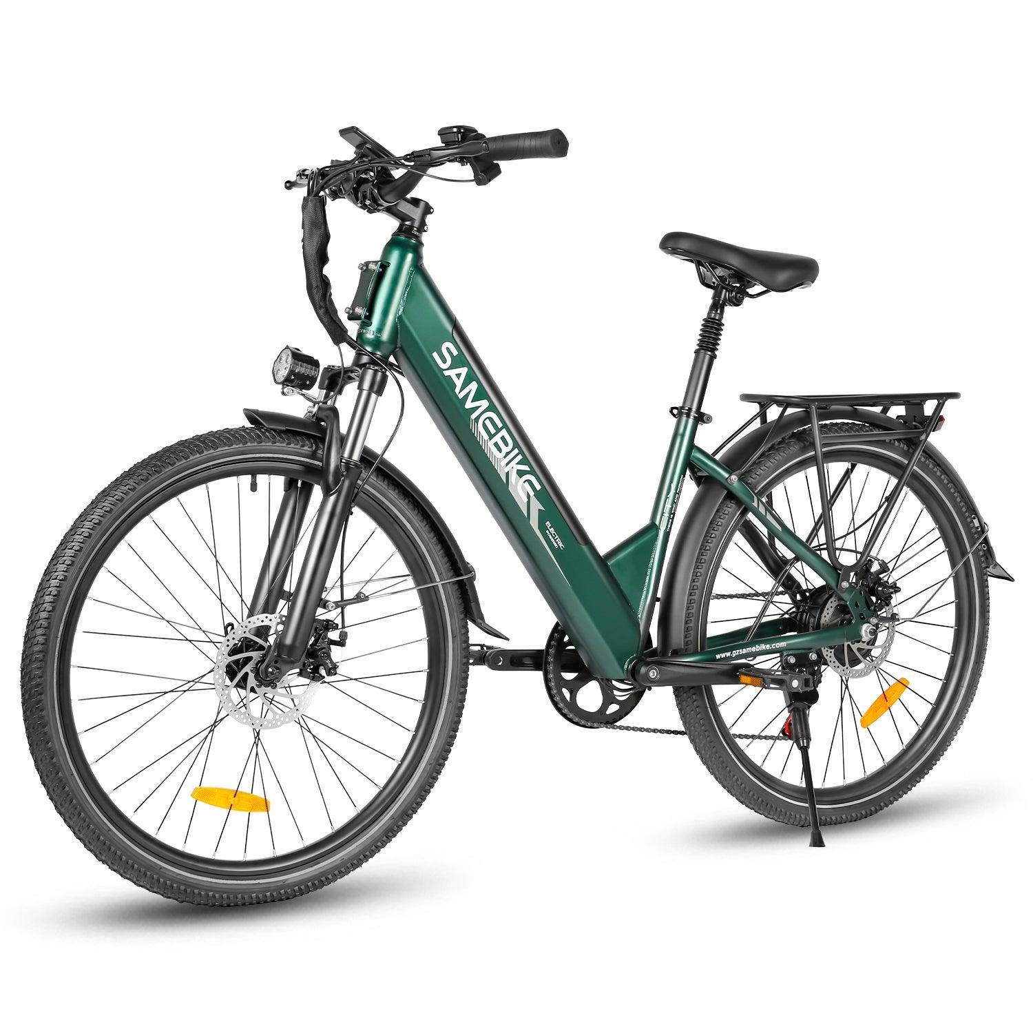 Samebike RS-A01 Pro-T Electric Bike in green - Pogo Cycles, Ireland