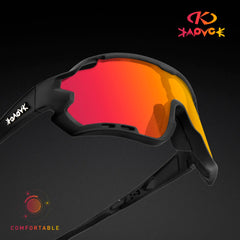 Kapvoe Sport Eyewear Mountain Bike Sport Cycling Glasses Outdoor Cycling Goggles Men Cycling Sunglasses MTB Sunglasses