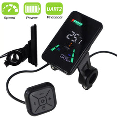 L5 LCD Display Meter Dashboard Speedo Meter Electric Bike Meter Bike Computer Bicycle Odometer LCD Screen Wired