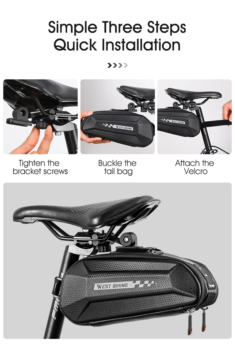 WEST BIKING Waterproof Bicycle Saddle Bag - Pogo Cycles