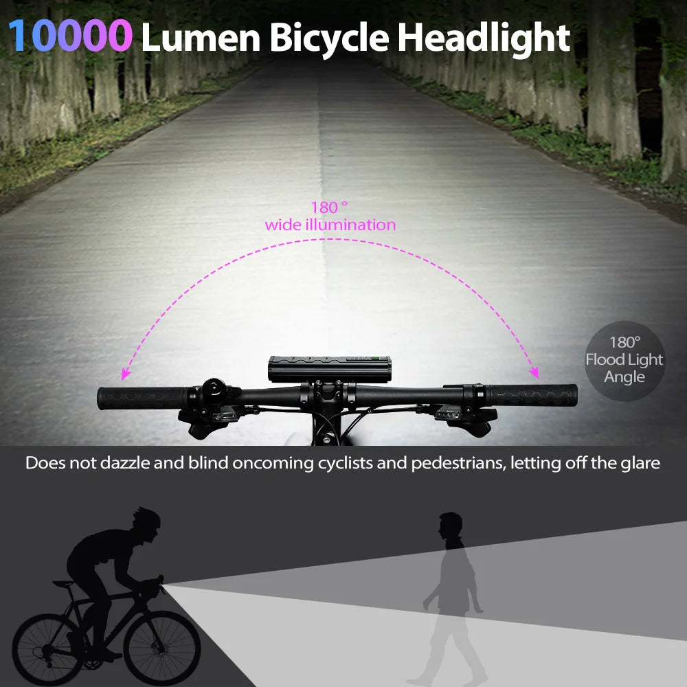 NEWBOLER Bicycle Light 10000Lumen