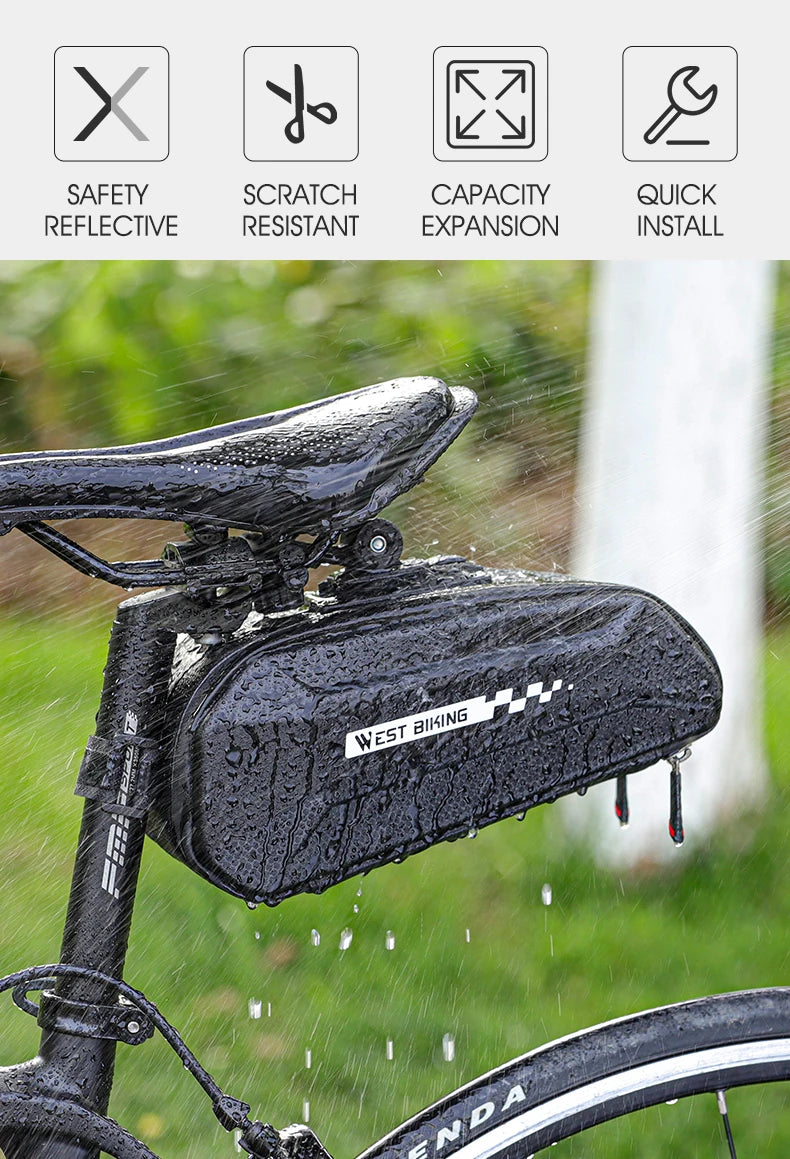 WEST BIKING Waterproof Bicycle Saddle Bag - Pogo Cycles