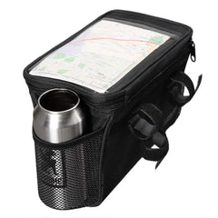 Bicycle Front Handlebar Bag Outdoor Bike Reflective Strap Touchable Phone Pouch Bike Front Tube Basket  Bicycle Accessories
