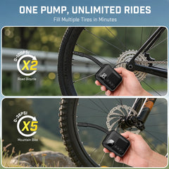 Carsun Portable Lanyard Air Pump 150PSI - High-Power, Fast-Inflating Tool for Mountain Bikes, Balls & Outdoor Sports Gear
