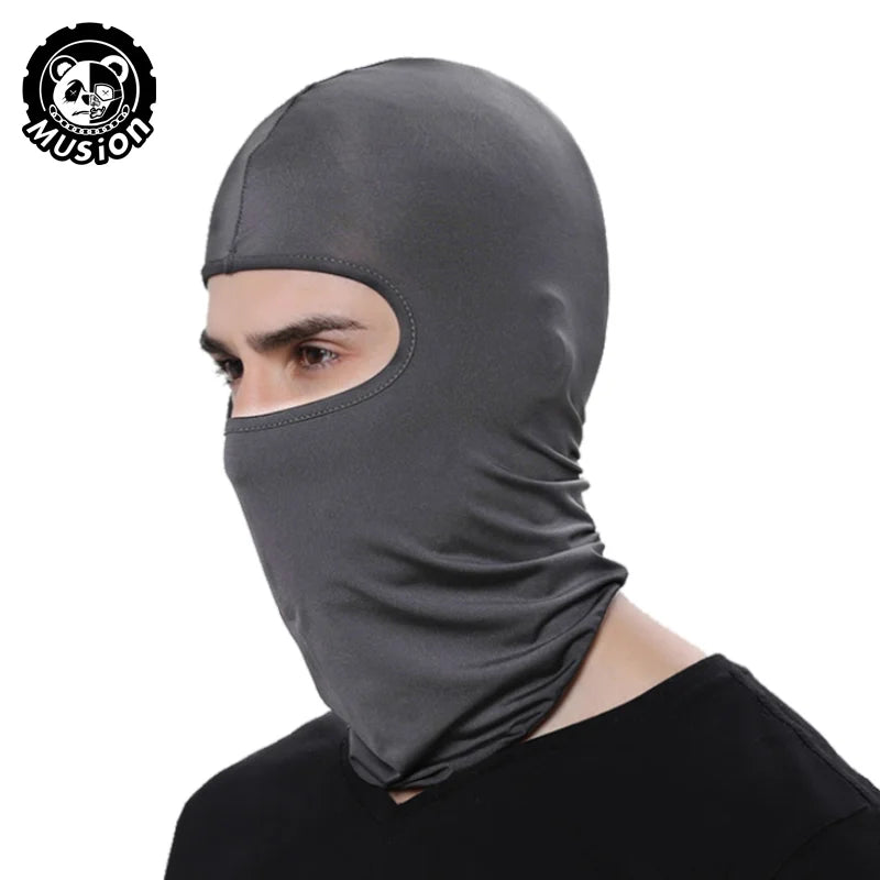 Musion Motorcycle Balaclava Sun Protection Full Face Mask Breathable Mesh Airsoft Mask Balaclava Bicycle Cycling Head Cover Unde
