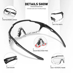 SCVCN Photochromic Sunglasses for Man Cycling Glasses MTB Riding Skating UV400 Fishing Goggles Woman Bike Bicycle Baseball 2026