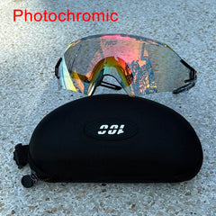 New UV400 Cycling Glasses for Men Red Photochromic Sunglasses Outdoor Bike Eyewear Sports Glasses Bicycle Goggles MTB Glasses