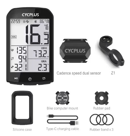 CYCPLUS M1 GPS Bicycle Computer Cycling Speedometer - Pogo Cycles