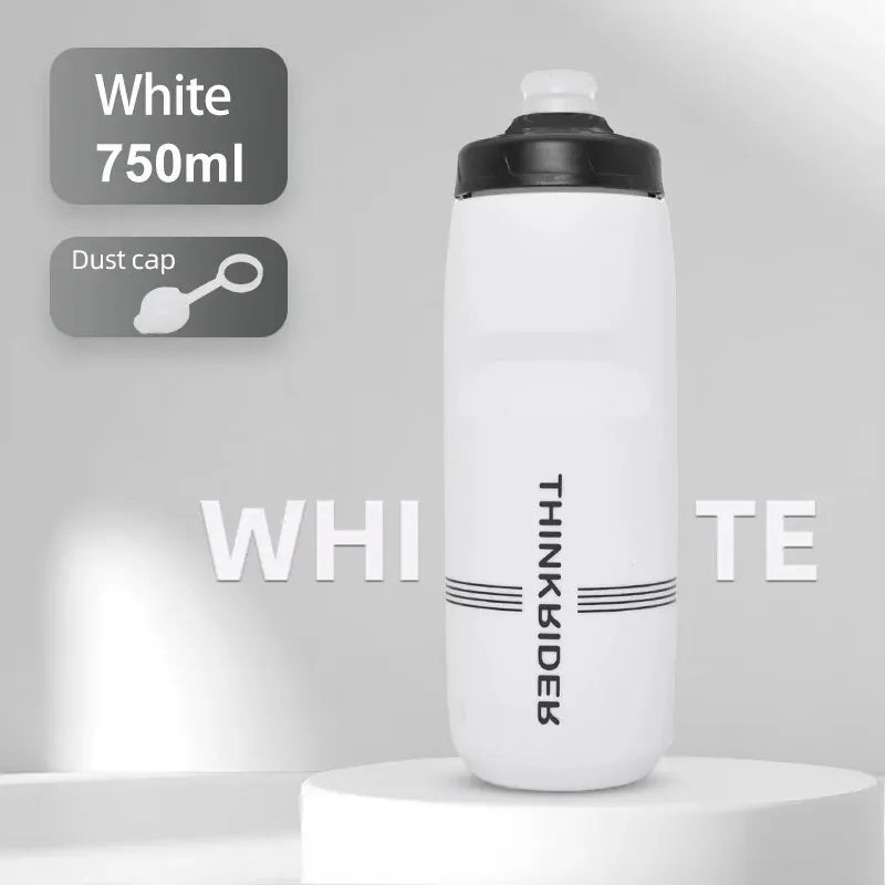 ThinkRider 620ml/750ml Bicycle Bottle MTB Road Bike Water Bottle Outdoor Sports Plastic Portable Large Capacity Drink Cycling