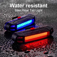 Bicycle Rear Light Waterproof USB Rechargeable LED Safety Warning Lamp Bike Flashing Accessories Night Riding Cycling Taillight - Pogo Cycles