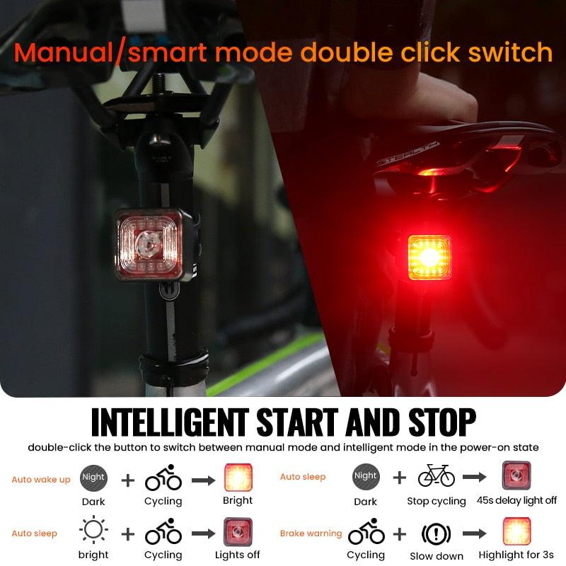 Bicycle Smart Brake Sensing Light Rear/Front Sets -Night Cycling Safety Lamp - Pogo Cycles