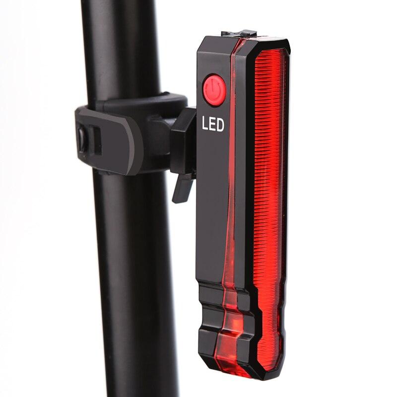 Bike Rear Light Laser Line Warning Lamp Waterproof Seatpost LED Light USB Rechargeable MTB Road Bicycle Taillight - Pogo Cycles