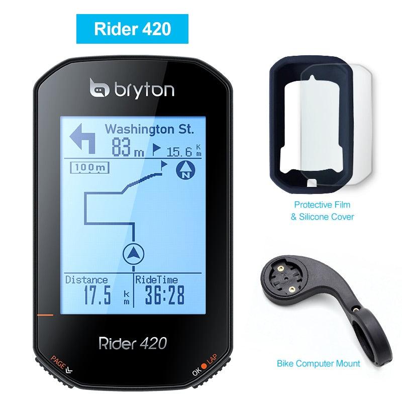 Bryton Rider420 420 420E Rider320 320 320E GPS Bike Computer Bicycle Japanese Italian German Portuguese Spanish Cycling Odometer - Pogo Cycles