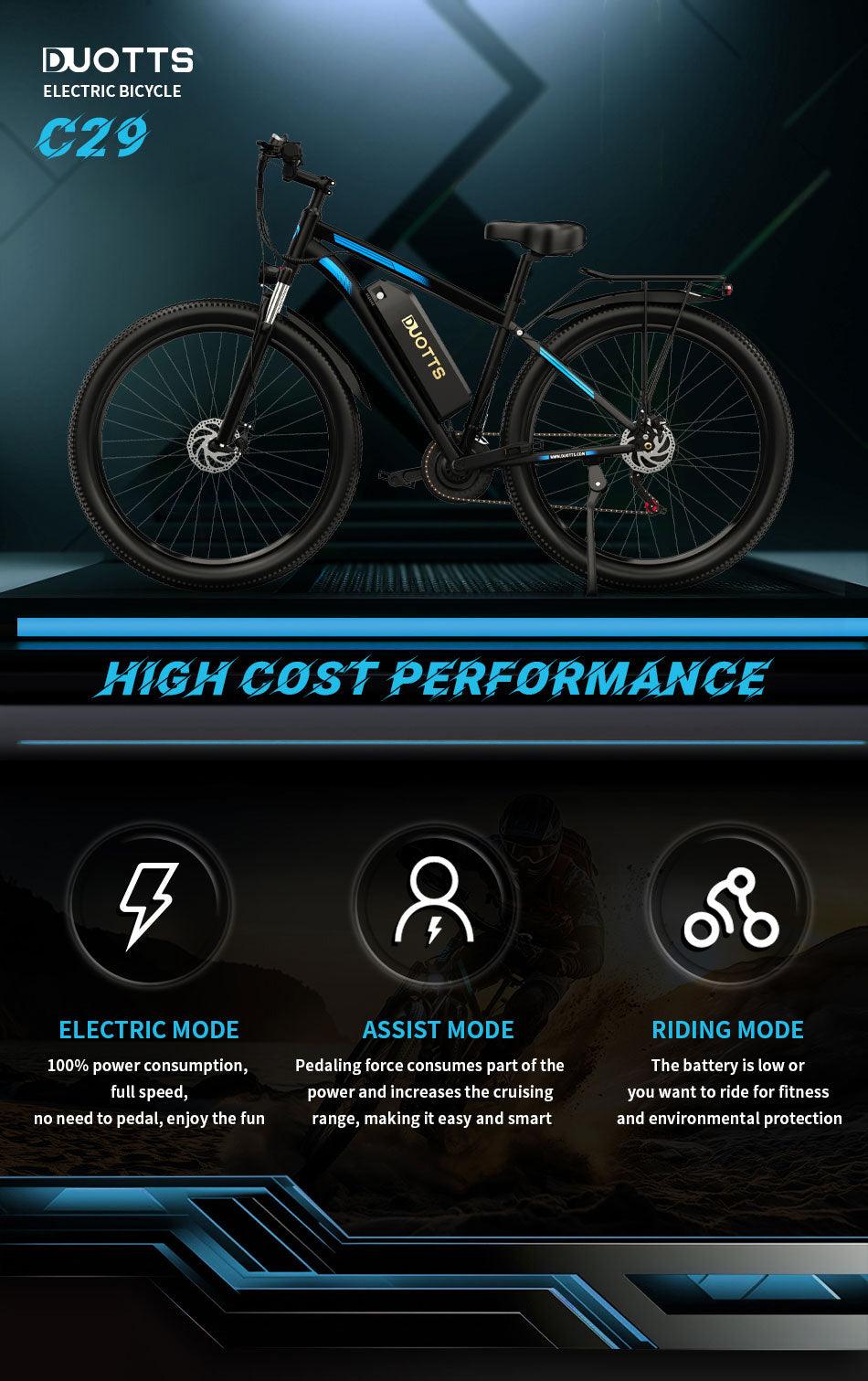 DUOTTS C29 Pro Electric Mountain Bike - Pogo Cycles