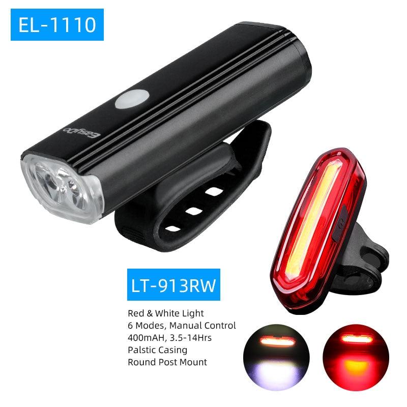 Easydo EL-1110 Dual XPG LED Headlight Alloy Housing 4400mAH Battery 1000Lumen 360 Degree Rotation Cycling Lighting Front Lantern - Pogo Cycles