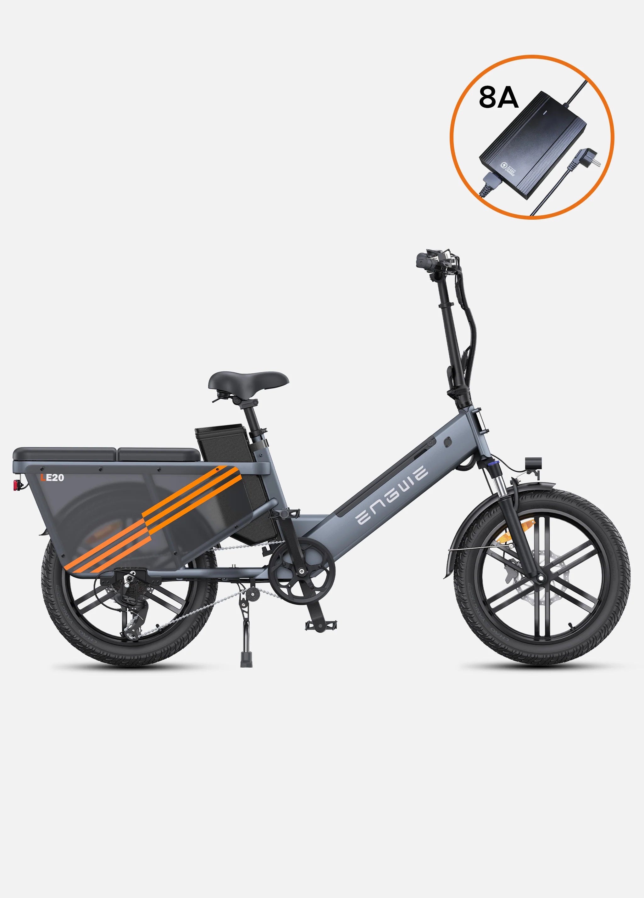 ENGWE LE20 Step-Thru Cargo Electric Bike - UK - Pogo Cycles