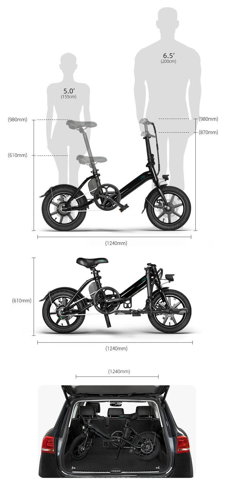 FIIDO D3 PRO Electric Bike with mudguard and light - UK - Pogo Cycles