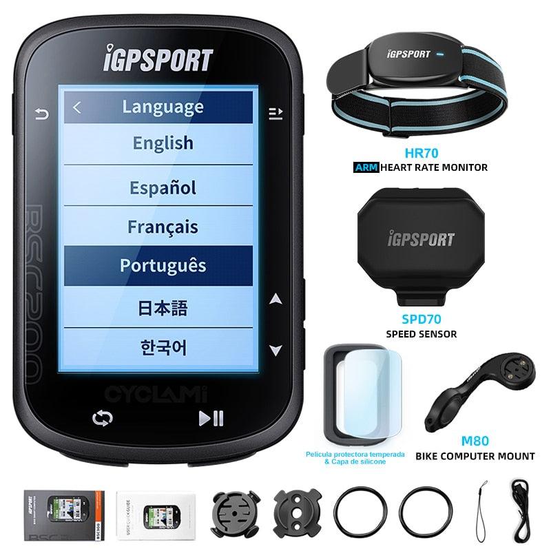 IGPSPORT BSC200 200 Wireless Bicycle Computer GPS Bike Speedometer Cycling Odometer 2.5in ANT+ APP Sync Slope Altitude - Pogo Cycles