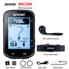 iGPSPORT BSC200 Bike GPS Computer Bicycle Cycling NAV Navigation MTB Road Wireless Speedometer Odometer 2.5 Inch ANT Power Meter - Pogo Cycles