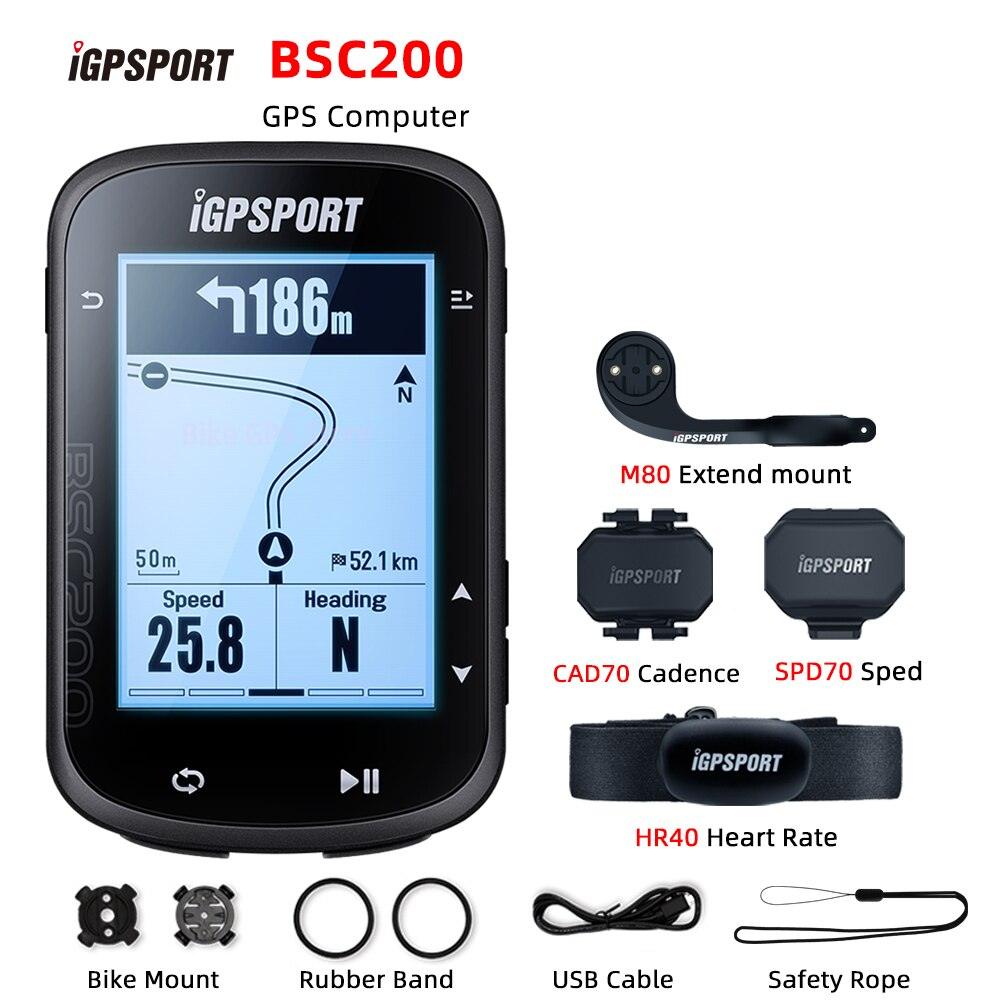 iGPSPORT BSC200 Bike GPS Computer Bicycle Cycling NAV Navigation MTB Road Wireless Speedometer Odometer 2.5 Inch ANT Power Meter - Pogo Cycles