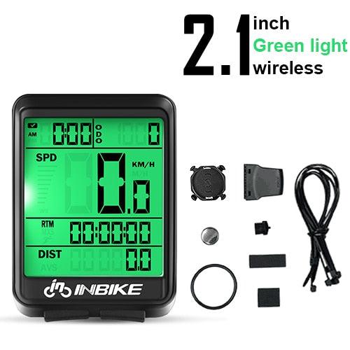 INBIKE Rainproof MTB Bike Computer Bicycle Speedometer Wireless Wired Odometer Cycling Watch LED Screen Measurable Watch IC321 - Pogo Cycles