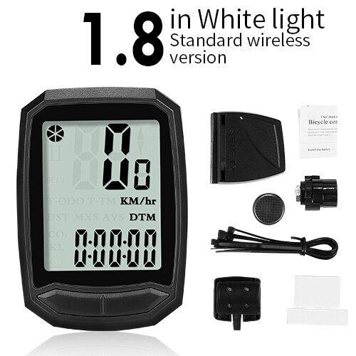 INBIKE Waterproof Bicycle Computer Wireless And Wired MTB Bike Cycling Odometer Stopwatch Speedometer Watch LED Digital Rate - Pogo Cycles