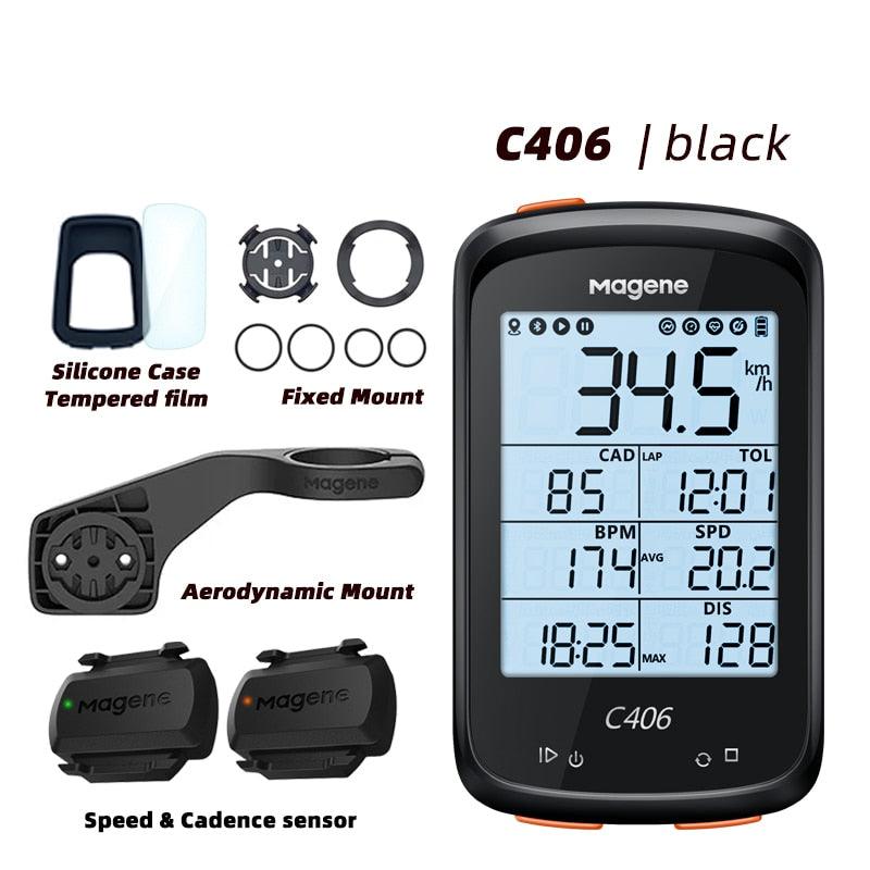 Magene C406 Bike GPS Computer C406 Pro MTB Road Cycle Smart Wireless Waterproof Speedometer Bicycle Odometer Stra - Pogo Cycles